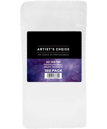 Artist's Choice Paint Sponge Wedges - Pack of 100 | Angled Foam Painting Tool for Easy Texture Application and Even Coverage | Latex-Free for Face Painting, Art & Home Projects - Ideal for Beginners & Experts - Buy Online on SooperMarket.com
