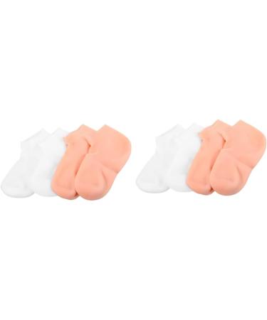 minkissy 4 Pairs Exfoliating Moisturizing Socks Cosmetic Moisturizing Socks Feet Care Socks Lotion Gloves Foot Covers Foot Spa Socks Moisture Socks Sleep Socks Miss Girl Sebs Socks - Buy Online on SooperMarket.com