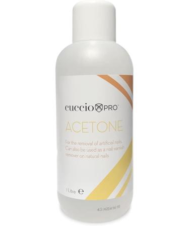 Cuccio 1 Litre Acetone and 200 Lint Free Nail Wipes Gel Removal Kit White - Buy Online on SooperMarket.com