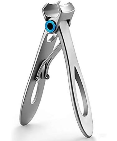 OUHUAN 2x Set Thick Toenail & Fingernail Cutter with Wide Opening Stainless Steel Silver & Black - Buy Online on SooperMarket.com
