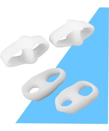 2Pcs Silicone Toe Separator: Correct Overlapping Toes, Relieve Pressure, Bunion Corrector with Spacers, Arch Support & Gel Cushion Inserts - Buy Online on SooperMarket.com