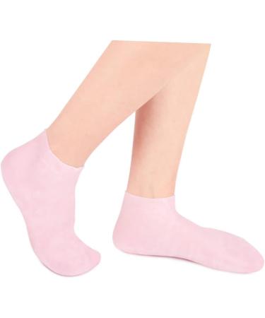 minkissy 3 Pairs Sock Spa Soften Skin Soles Moisturizer Spa Stocking Moisturizing Gel Booties Skin Protect Soles Moisturizing Foot Silicone Gel Foot Skin Sole Pad Sebs Pink Lotion Women's - Buy Online on SooperMarket.com