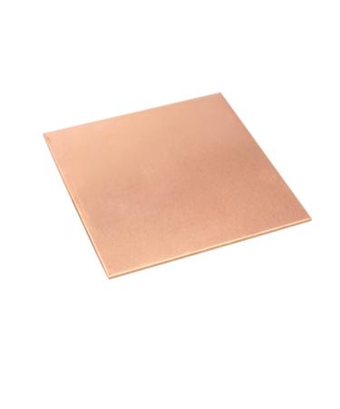 Tynulox 18 Gauge 99.9% Pure Copper Sheet  1 Pcs (0.04 x 7.9 x 7.9) Copper Plates Brass Plates for Jewelry  Crafts  Repairs  Electrical 18Ga Thickness 7.9W   7.9L
