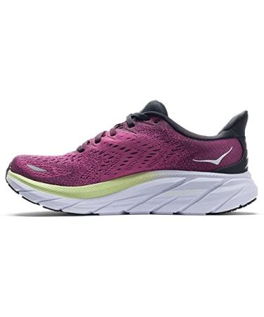 Hoka Women's Clifton 8 Running Shoe 8.5 Blue Graphite Ibis Rose