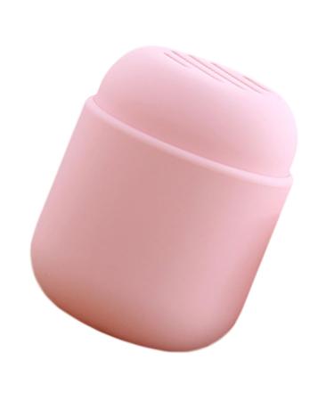 HAPINARY Powder Puff Storage Box Pink Make up Silica Gel