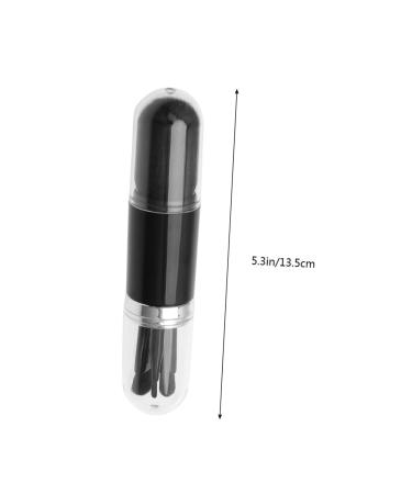 NOLITOY Portable Cosmetic Brush Set - 4-in-1 Retractable Makeup Brush Double Ended Boxed for Home Use - Perfect Travel Size Beauty Set in Black - Buy Online on SooperMarket.com