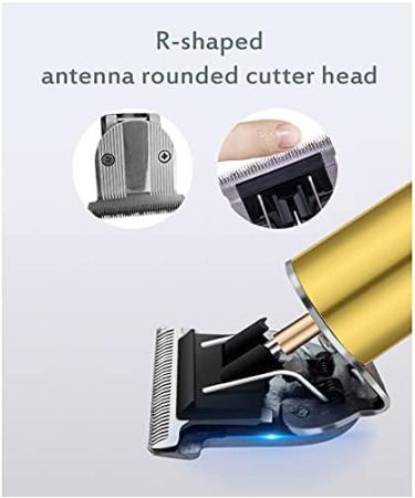 Electric Pro for T- Cordless Trimmer Wireless Portable Hair Clipper Oil Clipper-Gold - Buy Online on SooperMarket.com