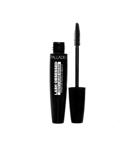 Palladio Lash Obsessed Mascara  Extreme Definition Lengthening Mascara  Amplifies Volume & Fullness  Evenly Coats Lashes  Lucious Length  Natural lengthening  No Smudging  All Day Wear  Black