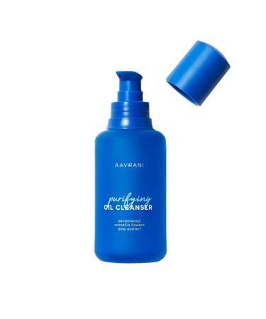 AAVRANI Purifying Oil Cleanser - Non-Greasy Makeup Remover for All Skin Types | Nourishing Sandalwood & Aloe | 3.4 Fl Oz - Buy Online on SooperMarket.com
