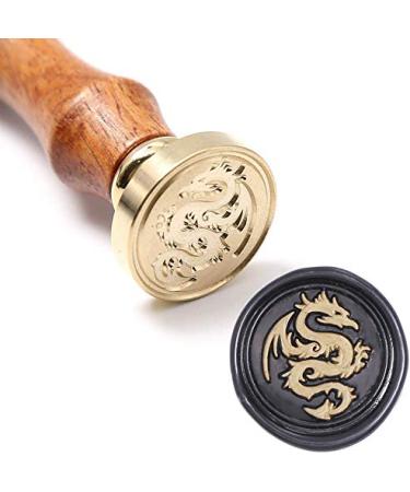 UNIQOOO Flying Dragon Wax Seal Stamp- Great for Embellishment of Envelopes Party Invitations Wine Packages Snail Mails Christmas Gift Idea for Movie Lover