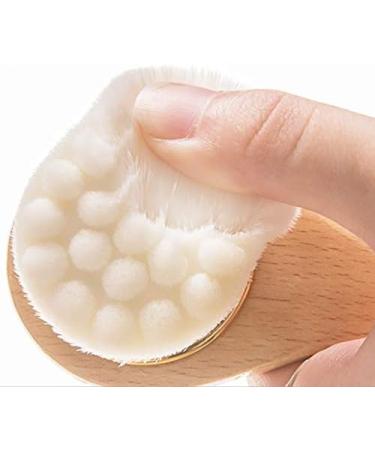 Pcivzxam Bamboo Wood Handle Cleansing Brush Tools Soft Fber Hair Manual Face Brush Cleaning Face Brushes - D - Buy Online on SooperMarket.com