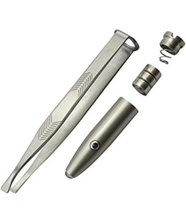 Shortcut composing LED light eyelash eyebrow hair removal stainless steel tweezers - Buy Online on SooperMarket.com