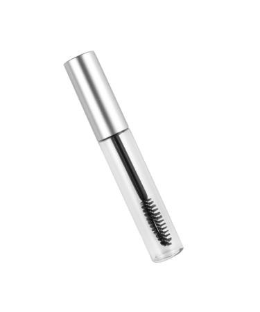 CANIGHT 5pcs Eyelash Sub Tube Mascara Tubes with Wands Empty Tubing Mascara Brands Empty Mascara Wand Silver 1 g (Pack of 1) Silver