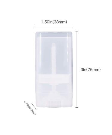 30pcs 0.5 Oz Clear Empty Plastic Deodorant Containers New Empty Oval Lip Balm Tubes 15ml Oval Deodorant Containers for Lipstick Crayon Chapstick DIY Make Your Own Deodorant Lotion Bar 30 Pcs Clear - Buy Online on SooperMarket.com