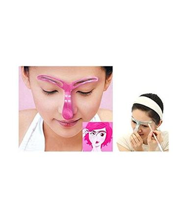 2Pcs Fashionable Eyebrow Stencils Set - Reusable Grooming Makeup Kit for Perfect Shaping - DIY Accessory Tools, Random Color - Buy Online on SooperMarket.com