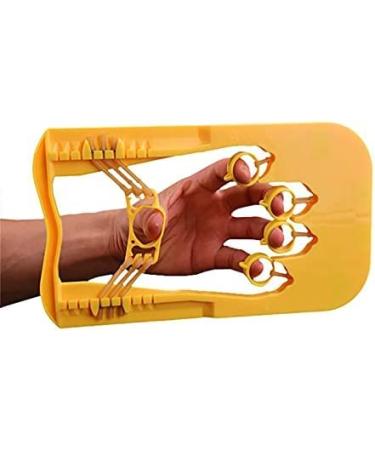 Finger Force Exerciser Adjustable Force Spring Exerciser Finger Strength Training Hand Splint Finger Separator Adjustable Finger Support Brace Finger Orthotic Yellow Collector88