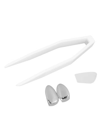Fashionable Metal Teeth Decoration Hip Hop Tooth Decoration Plating Teeth Brace Jewelry for Halloween Party Silver