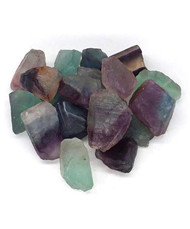 200g Tumbled Natural Colored Fluorite Crystal Stone Rough Raw Minerals Specimen Full of Texture