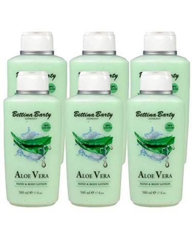 Bettina Barty Aloe Vera Hand & Body Lotion 6 x 500 ml