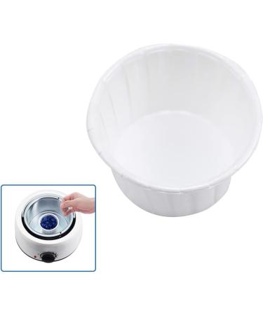 100PCS White Cardboard Wax Paper Cups for Hair Removal Bean Tools & Butter Beans - Buy Online on SooperMarket.com