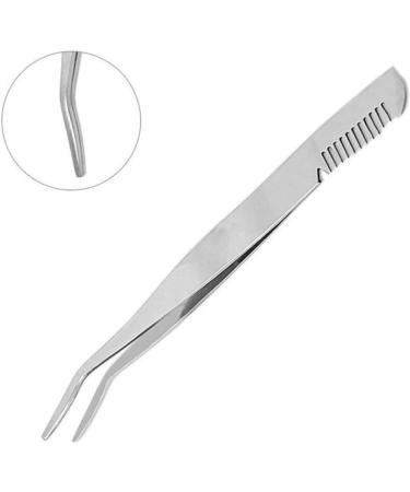 minkissy Lash Cluster Tweezers Eyelashes Tweezer Eyelash Tweezer Makeup Tweezer Stainless Steel Eyebrow Tweezer Eyelashes Extension Clip Eyebrow Clip Portable Beauty Tools medium Silver - Buy Online on SooperMarket.com