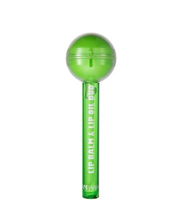 Tinted Lip Balm Lollipop Lip Gloss Magic pH Color Changing Pink Lipstick & Vitamin E Clear Lip Oil Combo Hydrating Plumping Lip Care Product for Girls (Green)
