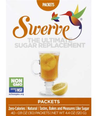 Swerve Sweetener Packets (40 x 3 Gram Packets)