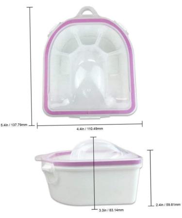 1PC Professional Acetone Resistant Soak Off Bowl Warm Nail Spa Bowl Double Layer Hand Manicure Tool For Salon Or Home Use nail soaking bowl acetone gel nail - Buy Online on SooperMarket.com