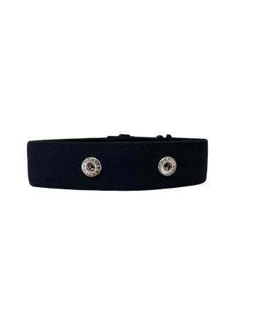 Performance replacement belt for heart rate knives black color.Size S - XL Compatible with: Garmin HRM Dual Wahoo Tickr Polar H7 Cardiosport