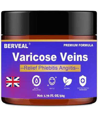Varicose Veins Cream Spider Veins Repair Cream Improve Blood Circulation Spider Varicose Vein Treatment Cream For Legs Itching of Legs (1.76 OZ) (1)