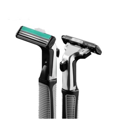 Teelek Vector Plus Razor Handle with 2 Blade Refill - Premium Shaver Handle for Superior Shaving Experience | International Shipping Available - Buy Online on SooperMarket.com