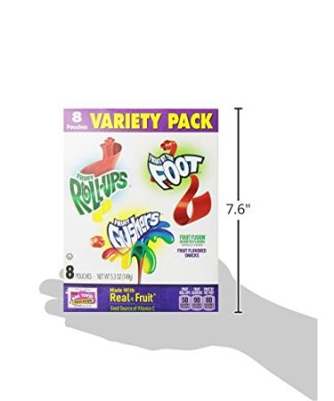 Betty Crocker Fruit Snacks Variety Pack - Fruit Roll-Ups, Fruit by the Foot, Fruit Gushers - 8 Pouches - Buy Online on SooperMarket.com