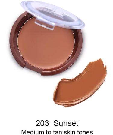 Phoera Sun Love Cream Bronzer - Natural Looking Matte Sun-Kissed Glow - Sweat Resistant - Aquapurity (203 Sunset) - Buy Online on SooperMarket.com