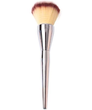 Silver Makeup Brush Foundation Flat Top Face Loose Powder Makeup Brush Silver - Buy Online on SooperMarket.com