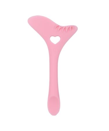 Silicone Stencils Winged Tool Eyebrow Pencil Multifunctional Makeup Guide Tool for Eyelash pink