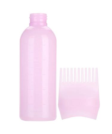 Professional Hair Dye Applicator Bottle with Graduated Scale & Brush | Root Comb Tool for Precision Hair Coloring - Pink - Buy Online on SooperMarket.com