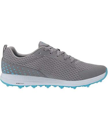 Skechers Women's Max Golf Shoe 8 Wide Grey-blue