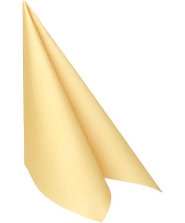 50 APARTina Straw Yellow Airlaid Napkins - Fabric-Like 40x40 cm | Premium Quality International Shipping - Buy Online on SooperMarket.com