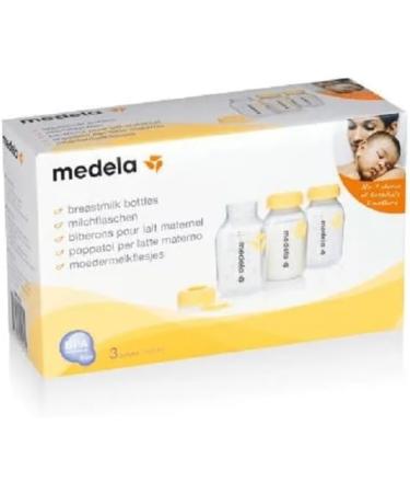 Medela 150ml BPA-Free Bottle Set - Pack of 3 for Expressing, Storing & Feeding Breast Milk | Durable & Fridge Safe Design - Buy Online on SooperMarket.com