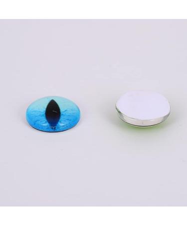 100PCS Assorted Dragon Eyes Glass Cabochon - 10mm Oval for DIY Jewelry and Sculpture Making - Buy Online on SooperMarket.com