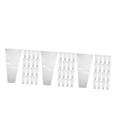 ABOOFAN 150 Pcs Trapezoidal Flower Packaging Florist Bags Decorative Bags Flowers Opp Flower Stand 45X28CMx3pcs As Shown 1x3pcs