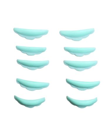 Dajidafu 5 Pairs Lash Curlers Lashes Lift Perming Eyelash Tool Domestic Eyelashes Kit Fashionable for Adults Beautifying Green