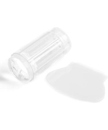 Premium Transparent Silicone Nail Art Sealing Tool | Stamper & Scraper for Perfect Nail Polish Finishing - Buy Online on SooperMarket.com