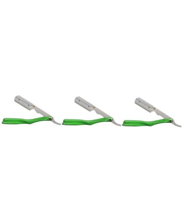Beavorty 3st for manual razor keeper for straight razor hairdresser Safety razor Sour Haircover Razor Haircase Hairwell holder frame steel beard man as shown x 3 pieces 22.2x13.2cmx3pcs