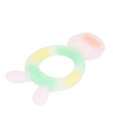 Infant Teething Toy Dishwasher Safe Baby Flexible Teether Newborn Food Grade Rubber Massage (Pink)