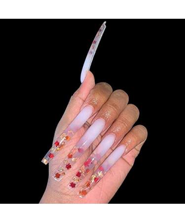 Yimart 100pcs Clear Extra Long Curve Nail Tips for French Acrylic UV Gel False Nails - Buy Online on SooperMarket.com