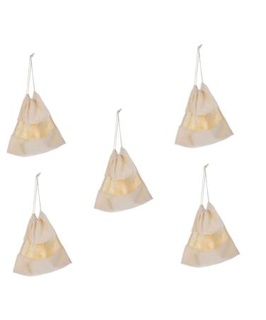 Baluue 5pcs Hair Dryer Storage Bag Hair Dryer Case Low Wattage Hairdryer Hair Dryer Sack Pvc Beige