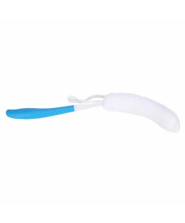 Long Curved Handle Bath Brush Soft Sponge Body Exfoliating Shower Brush for Gentle Skin Cleaning | International Shipping - Buy Online on SooperMarket.com