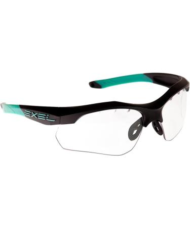 Exel Floorball Eyeguard - IFF Tested Guardian Glasses for Youth & Adults | Black/MINT with Neck Band & Cleaning Cloth - Buy Online on SooperMarket.com