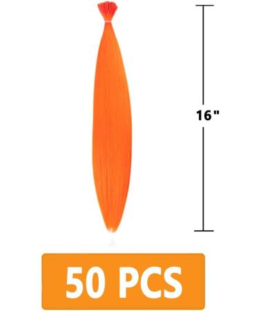 Prinfantasy Straight Long Heat Resistant Synthetic Hair Extensions for Kid Girls & Women - 16 inch - Buy Online on SooperMarket.com